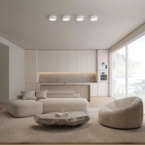 CLEO fürdőszobai mennyezeti lámpa érzékelővel, 1xE27/24W/230V, átm. 20 cm, IP54, fehér