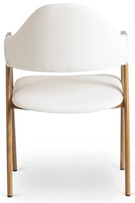 Fehér Eco-bőr Étkezőszék WILLY