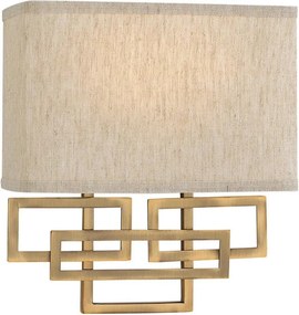 Hinkley HK-LANZA2-BR - LANZA fali lámpatest 2xE14/40W/230V, bronz