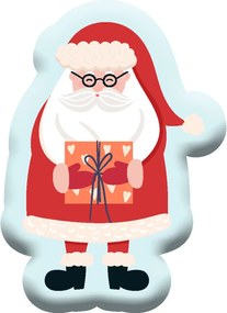 Télapó Gift Karácsony formapárna, díszpárna 40x28 cm Velúr