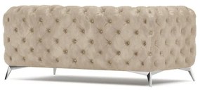 Bézs bársony kanapé 185 cm Chelsea – Ropez