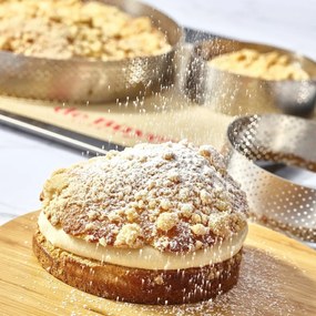 De Buyer 3098.09 perforált torta körkeret 24,5 cm,rozsdamentes acél, 24,5 cm