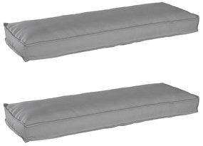 Raklap párna készlet 2 pcs Szürke 120 x 40 x 8 cm Oxford szövet