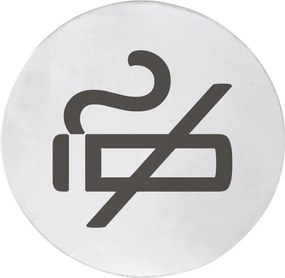 Sapho Sapho, Dohányzás tilos tábla 75x75x2mm, rozsdamentes matt acél, XP121