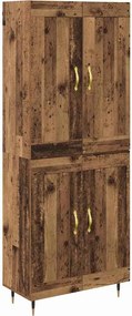 vidaXL Magasfiú Öreg fa 69,5 x 34 x 90 cm Faanyag