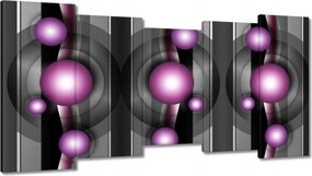 Festmények 150x80 Lila absztrakt