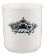 4 darabos porcelán étkészlet – fekete/fehér