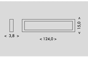 Ecolite TL1902-36W/CR - LED Mennyezeti lámpa LED/36W/230V 4100K 124 cm fekete