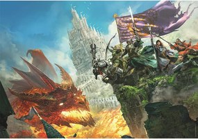 Dungeons &amp; Dragons Fire 500 db-os Cube puzzle Clementoni
