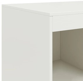 fehér acél magasszekrény 67x39x95 cm