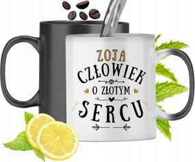 Mágikus Bögre Zoi Fekete Színváltós, fényképes nyomattal