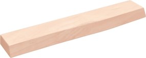 vidaXL kezeletlen tömör tölgyfa fali polc 60x10x4 cm