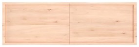 kezeletlen tömör fa asztallap 200x60x(2-6) cm