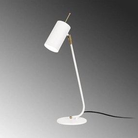 Fehér asztali lámpa fém búrával (magasság 55 cm) Sivani – Opviq lights