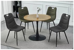 Kerek étkezőasztal AMADEO II 90x90 cm, tölgy dekoráció