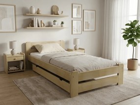 Laura ágy 80x200, fenyőfa Ágyrács: Léces ágyrács, Matrac: Somnia matrac 18 cm