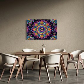 Kép - Kaleidoszkópos mandala (90x60 cm)