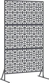 vidaXL Magánszféra Képernyő Antracit 100 x 50 x 180 cm Acél