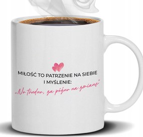 Fehér Bögre Túl Késő Változtatható Ajándék Esküvőre Évfordulóra Férj Partner