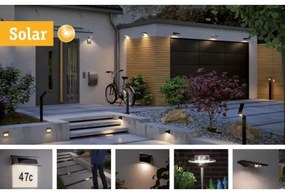 Paulmann 95393-LED/4W IP44 Dimmelhető napelemes lámpa érzékelővel SOLVEIG 3,7V