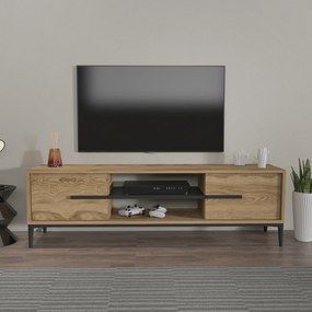 TV szekrény Eslem - Oak, Black