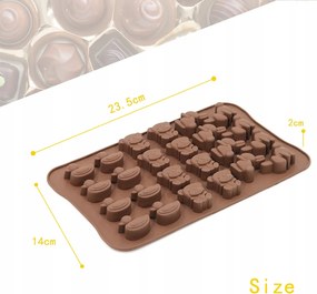 Ajándék stílus Csokoládé öntőforma 3D szilikon csokoládé praliné zselé