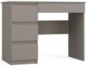 Mijas íróasztal bal oldali tárolókkal, 98x76x51 cm, agyag színű