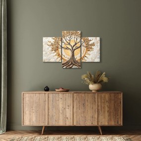 Kép – Arany életfa mozaikban (90x60 cm)