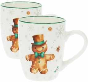 2 db porcelán Gingerbread bögre 320 ml