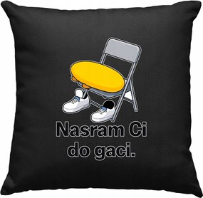 Abszurd szék párna, fekete