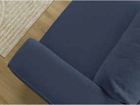 Kék kinyitható-tárolóhelyes kanapé 265 cm Ezechiel – Bobochic Paris