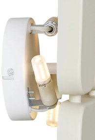 Design bézs fali lámpa 3 égős - Planes