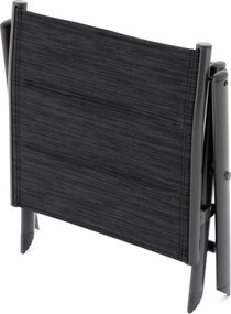 Kerti szék sámli összecsukható GARTHEN - fekete