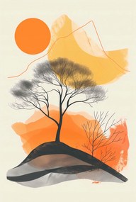 Poszter 61x90,5cm Fa a téren