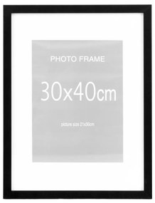 Marbella képkeret szett, 7 db fekete és 8 db natúr 30X40 cm