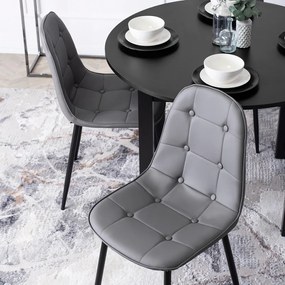 Szürke Eco-bőr Étkezőszék. ARIS