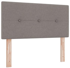 Boxspring Ágy Matresszel Taupe 90x200 cm Szövet