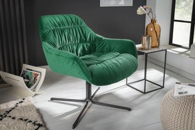 BIG DUTCH design bársony fotel - smaragd