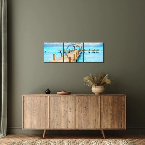 Kép - Móló (órával) (90x30 cm)