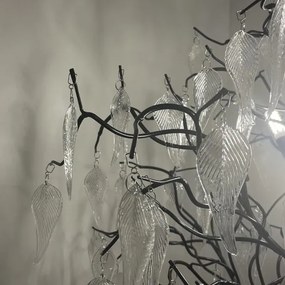 Kristály állólámpa 5xG9/40W/230V fekete