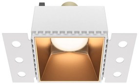 DL051-01-GU10-SQ-WMG Share Alumínium Süllyesztett Lámpa Arany Színű 1 x GU10 10 W IP20