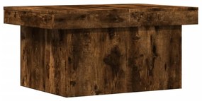 füstös tölgy színű szerelt fa dohányzóasztal 100x55x40 cm