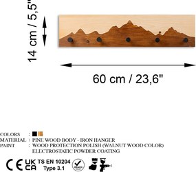 Mountain fém fali fogas, 60 cm – TR891TNL3703