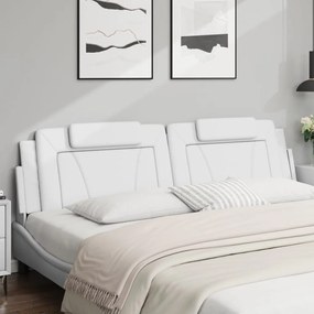 fehér műbőr fejtámla párna 200 cm