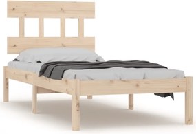 vidaXL tömör fa ágykeret 90x200 cm
