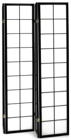 Fekete Tömörfa Paraván. EF-E804 BK