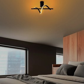 Fekete LED mennyezeti lámpa ø 7 cm Likma – Opviq lights