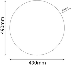 Avide LED Mennyezeti Lámpa Selene-CCT 48W Távirányítóval