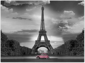 Poszterek 135x100 Púderrózsaszín Franciaországban