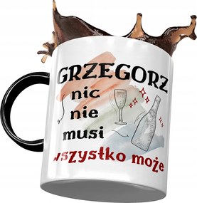 Fekete bögre Gergely Kollégáknak Ajándék Nyomtatott Fotóval